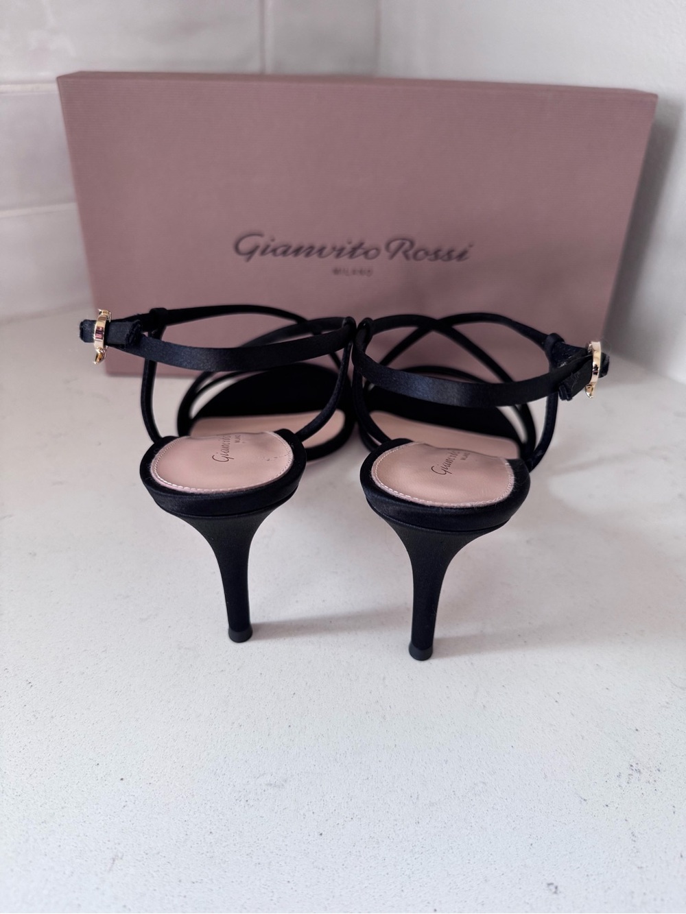 Gianvito Rossi Black Larissa 70 Heels NIB - Picture 7 of 8